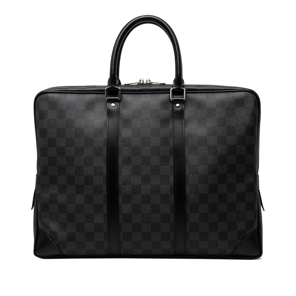 Pre-Loved Louis Vuitton Damier Graphite Porte Documents Voyage PM